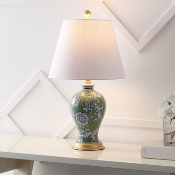 Grace 24" Floral LED Table Lamp - JONATHAN Y